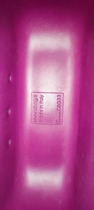 Borsa O bag fucsia con inserti