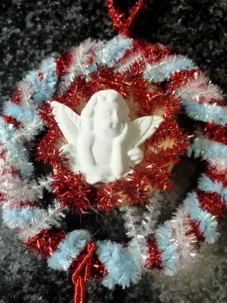 Enfeite de Natal Anjo com Tassel