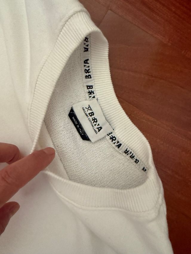 Felpa Bravia ragazzo bianca