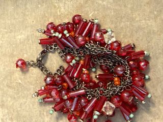 Pulsera Zara Roja y Plateada