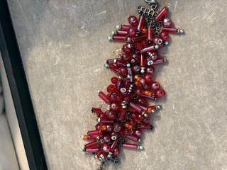 Pulsera Zara Roja y Plateada