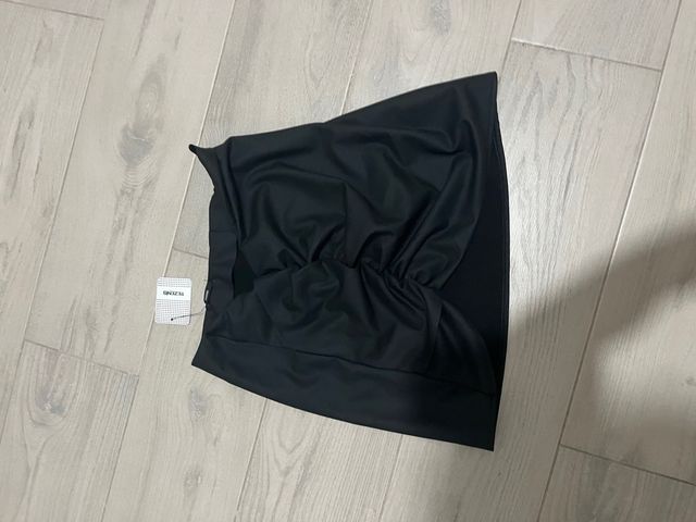 Minigonna Tezenis effetto pelle nera taglia unica