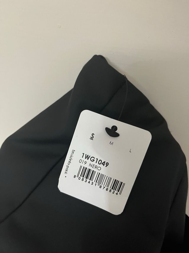 Minigonna Tezenis effetto pelle nera taglia unica