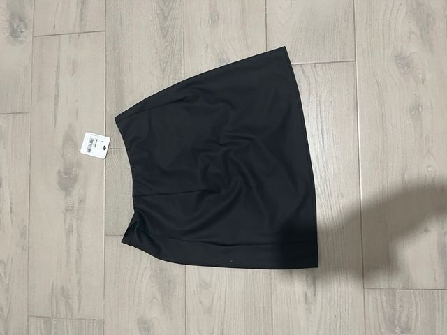 Minigonna Tezenis effetto pelle nera taglia unica