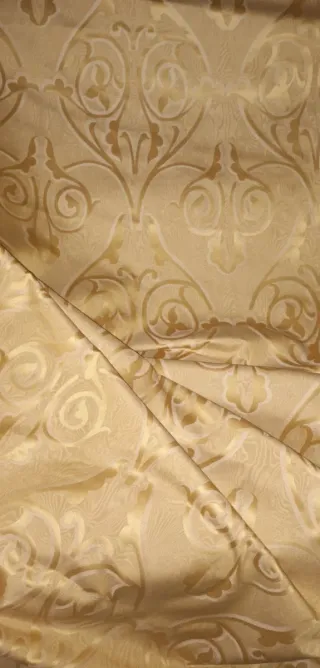 Tessuto damascato moiré oro 500x140 cm