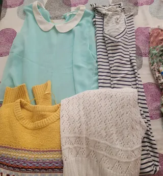 Lote 3 vestidos estampado floral y lunares