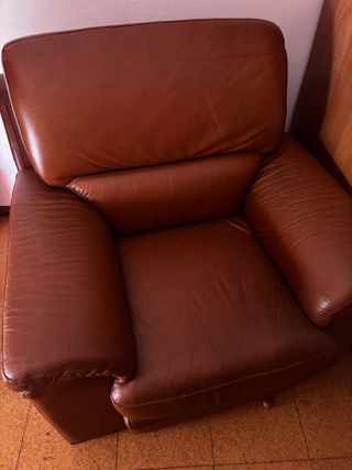 Sofá de Napa Castanho