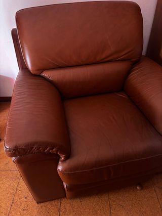 Sofá de Napa Castanho