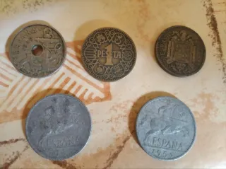 Lote Monedas Pesetas y Céntimos
