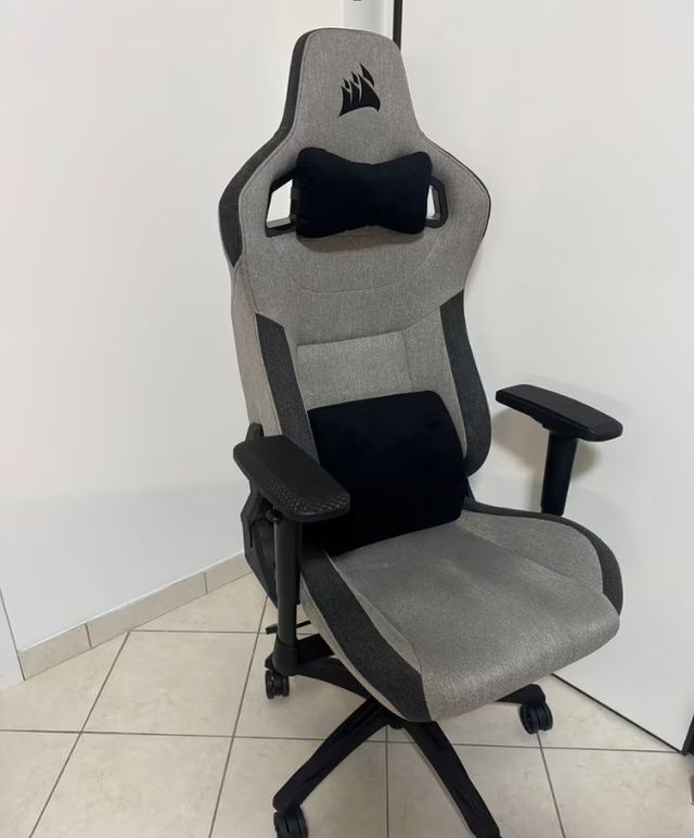 Sedia Gaming Corsair T3 Rush Grigia