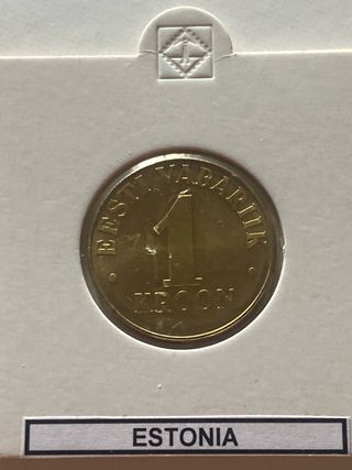 Lote 7 monedas Estonia