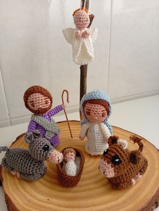 Nacimiento de crochet artesanal