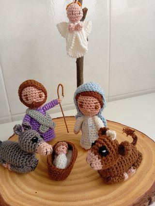 Nacimiento de crochet artesanal