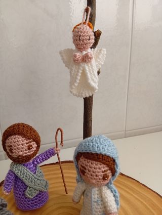 Nacimiento de crochet artesanal