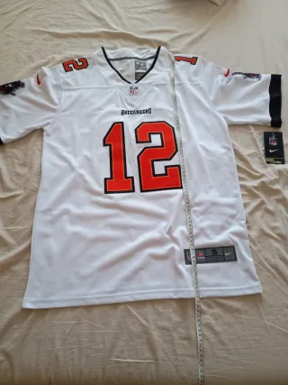 Camiseta NFL Buccaneers #12 Tom Brady Talla S