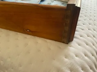 Dormitorio Matrimonio Clásico Nogal Tallado