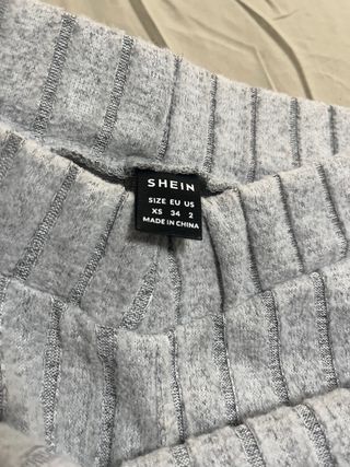 Pantalones campana SHEIN EZwear grises