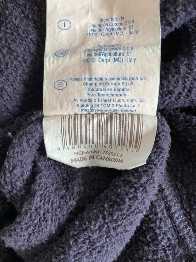 Trackjacket Champion Azul Marino Vintage 80s