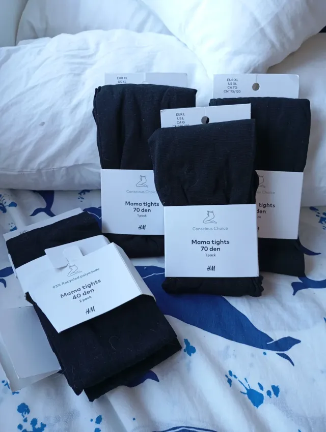 Medias premamá H&M L  70/40 den (varias)