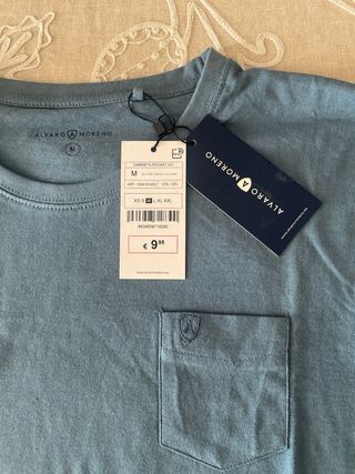 Camiseta Álvaro Moreno Talla M Azul