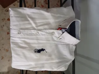Camisa Polo Ralph Lauren Blanca Hombre