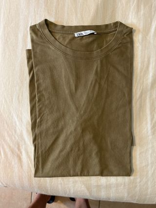 Camiseta Zara Marrón Talla XL