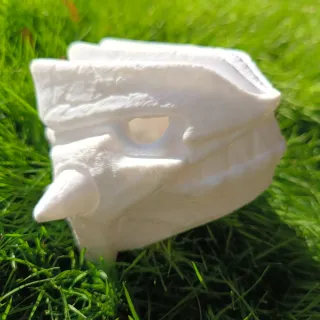 Cráneo Groudon Blanco 3D