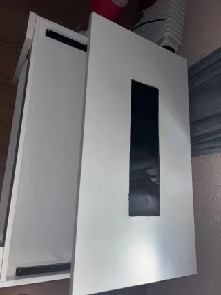 Mesa de centro elevable blanca