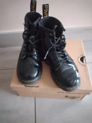 Dr. Martens 1460 T Bambina Patent Lamper Nero