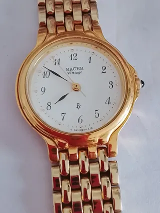 Reloj Racer Mujer Dorado Vintage
