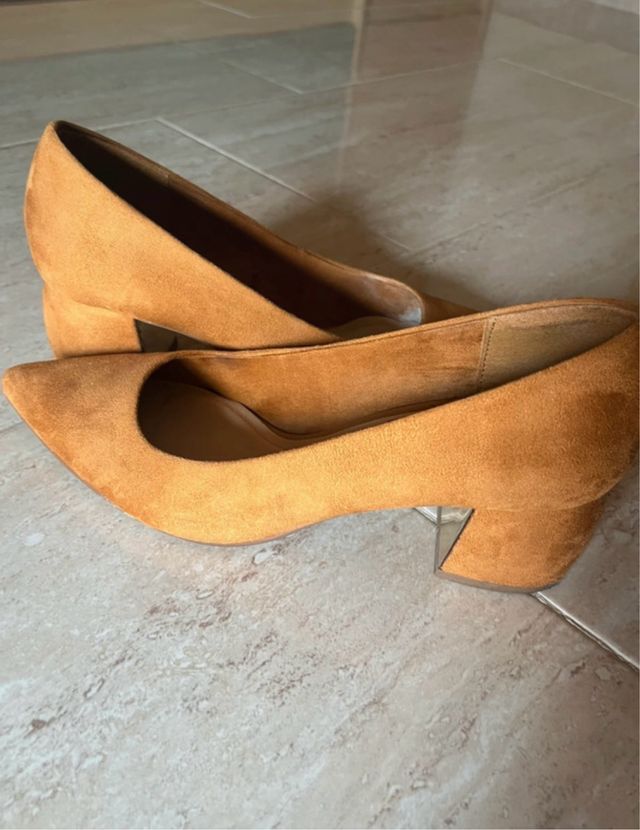 Zapato Angelina tacón bloque ante