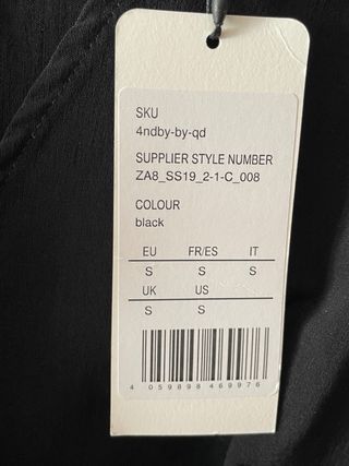 Vestido negro corto Zalando