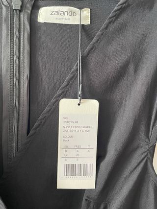 Vestido negro corto Zalando