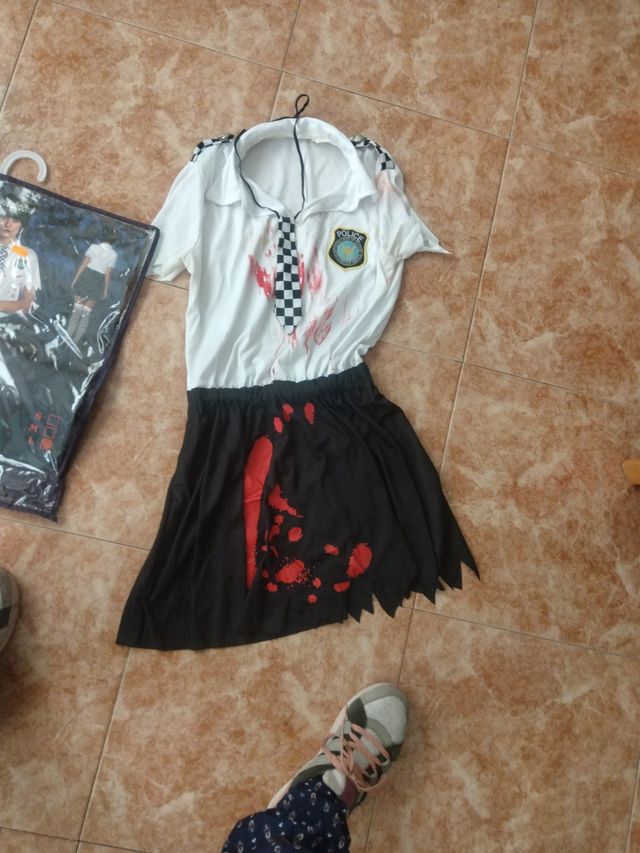 Disfraz Policía Zombie Halloween Talla Única