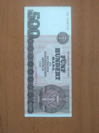 Billete RDA V