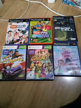 Lote 6 Videojuegos PS2, Xbox 360