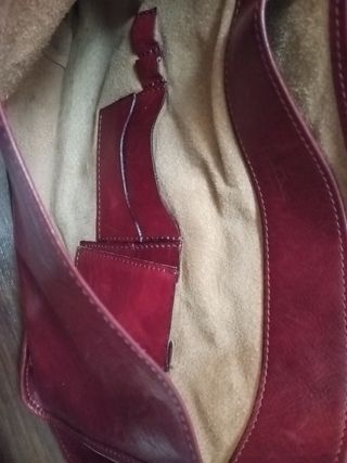 Borsa tracolla in pelle rossa
