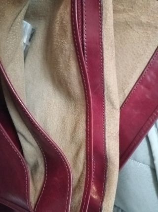 Borsa tracolla in pelle rossa