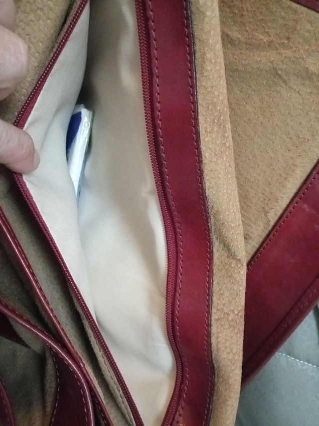 Borsa tracolla in pelle rossa