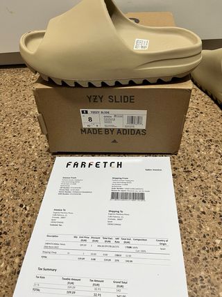 Chanclas Adidas Yeezy Beige
