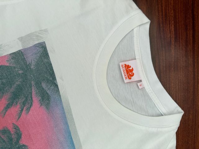 T-shirt Sundek ragazzo stampa palme