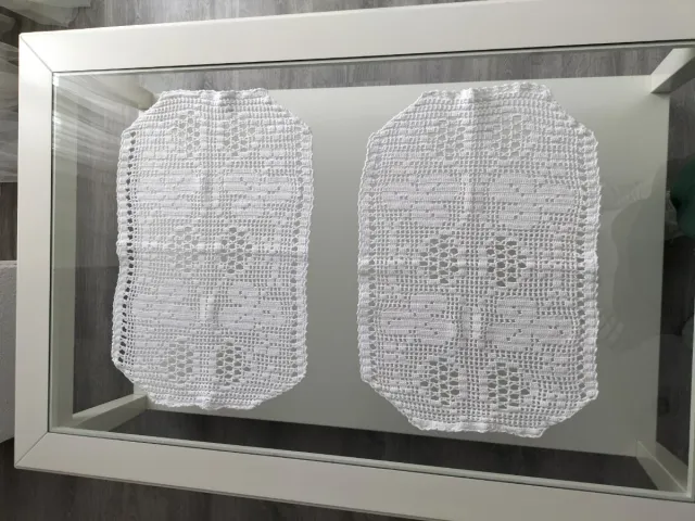 2 Tapetes Crochet Hechos a Mano. 52cm x 32cm