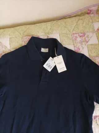 Polo Mango azul hombre