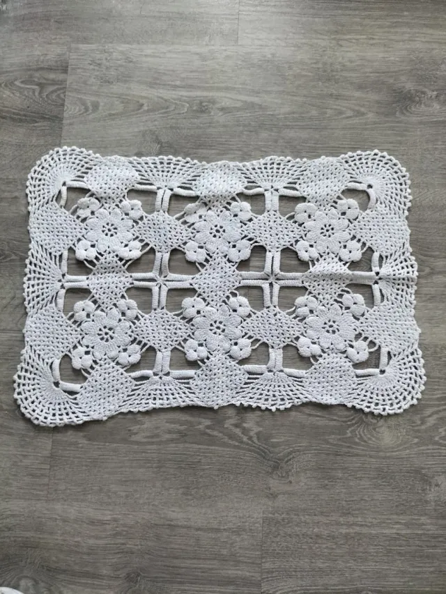 Tapete Crochet Hecho a Mano. 49cm x 31 cm.