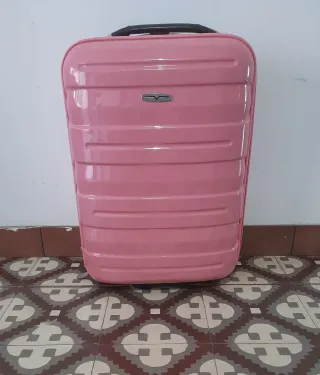 Maleta de viaje rosa