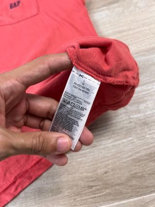 GAP Pocket Logo Tee | Desert Flower Red Cotton L