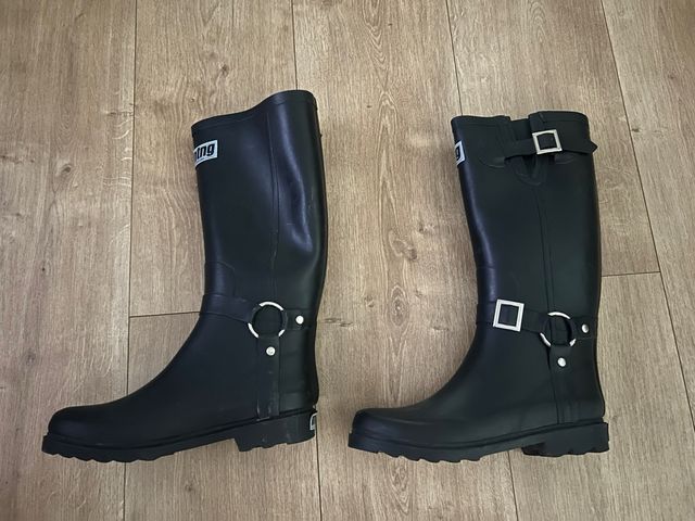 Botas de agua mujer negras