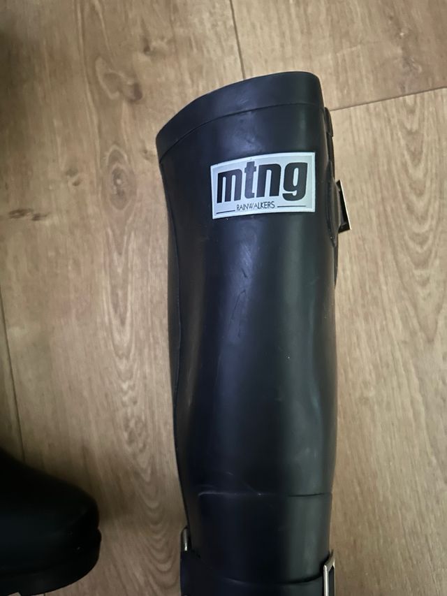 Botas de agua mujer negras