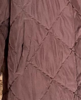 Cappotto lungo trapuntato marrone