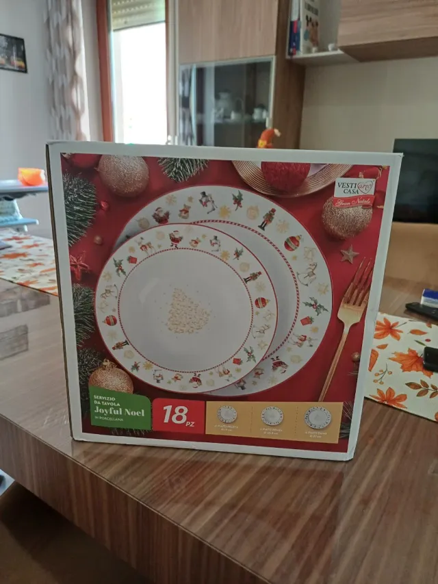 Servizio Tavola Joyful Noel 18 Pezzi